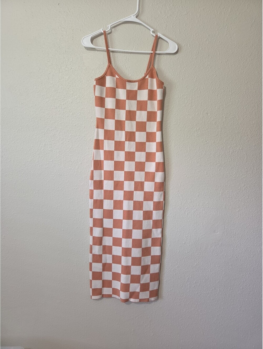 Maxi checkered dress
